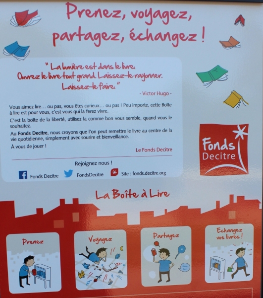 Inauguration boîte à lire de l'école