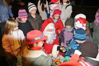 Père Noêl place de Ringsheim, 1er décembre 2012
