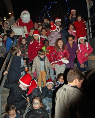 Père Noêl place Verdun le 24 dec 2015