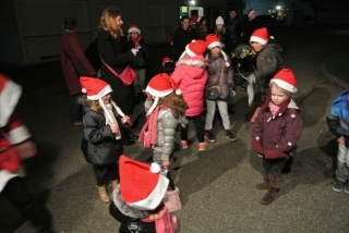 Le Père Noêl à la Plaine le 6 décembre 2014