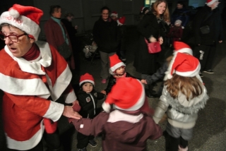 Le Père Noêl à la Plaine le 6 décembre 2014