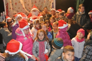 Le Père Noêl à la Plaine le 6 décembre 2014