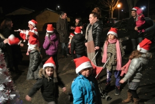 Le Père Noêl place de Ringhseim le 5 décembre 2014