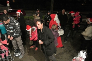 Le Père Noêl place de Ringhseim le 5 décembre 2014