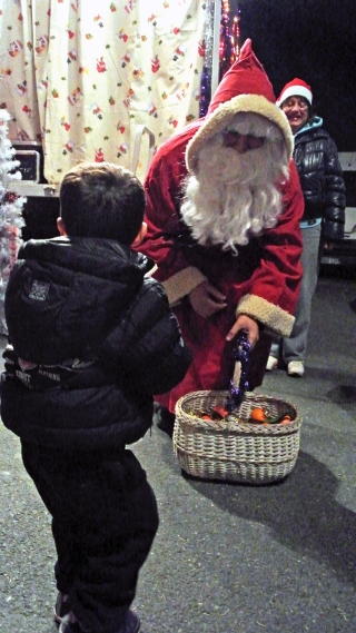 Le Père Noêl à Villevert le 13 décembre 2014