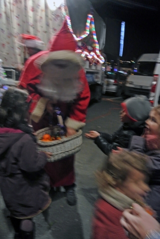 Le Père Noêl à Villevert le 13 décembre 2014
