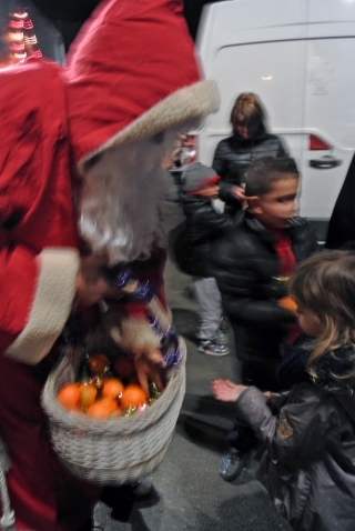 Le Père Noêl à Villevert le 13 décembre 2014