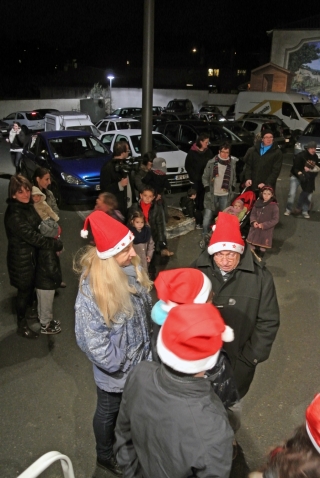 Le Père Noêl à Villevert le 13 décembre 2014