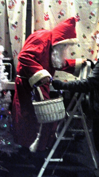 Le Père Noêl à Villevert le 13 décembre 2014