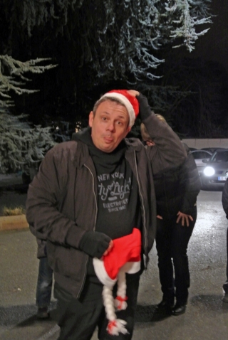 Le Père Noêl à Villevert le 13 décembre 2014