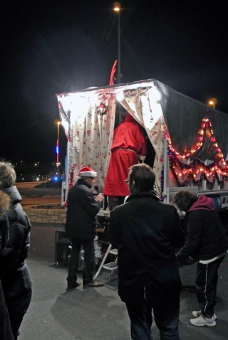 Le Père Noêl à Villevert le 13 décembre 2014
