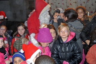 Le Père Noêl à la Falaise le 19 décembre 2014