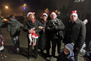 Le Père Noêl à la Falaise le 19 décembre 2014