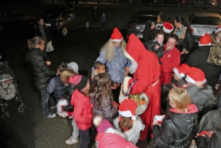 Le Père Noêl à la Falaise le 19 décembre 2014