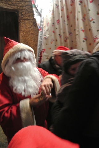 Le Père Noêl place Guillon le 20décembre