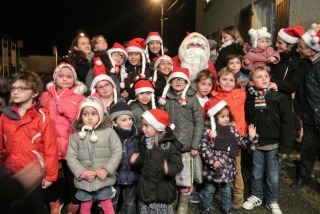 Le Père Noêl place Guillon le 20décembre