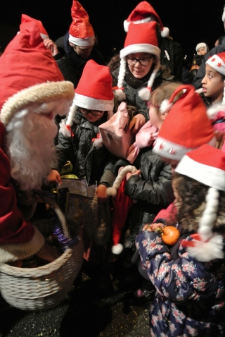 Le Père Noël place Guillon le 20 décembre