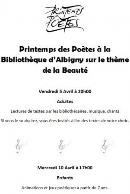 Printemps des Poètes