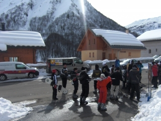 départ sur les pistes