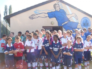 Inauguration fresque et promotion foot fminin en 2011