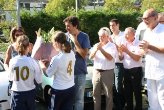Inauguration fresque et promotion foot fminin en 2011