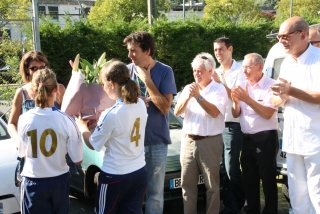 Inauguration fresque et promotion foot féminin en 2011