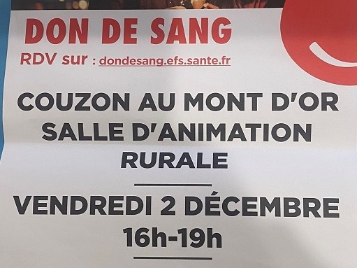 DON DU SANG A COUZON