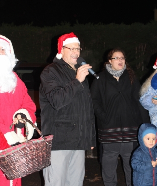 Père Noêl place Ringsheim  le 4 décembre 2015