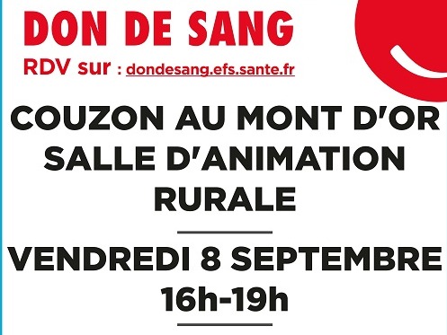 Collecte de sang Ã  COUZON