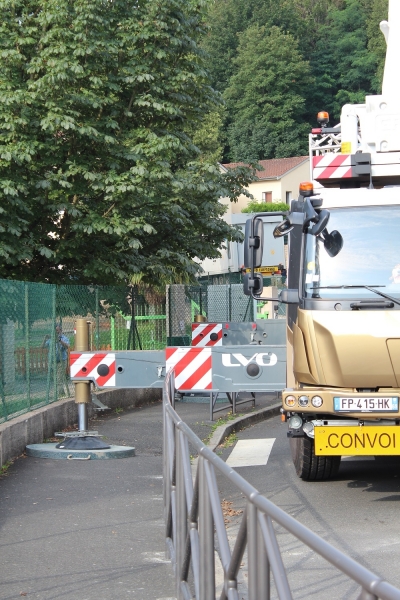 Installation du modulaire à l'école