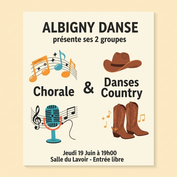 Soirée Chorale & Country 