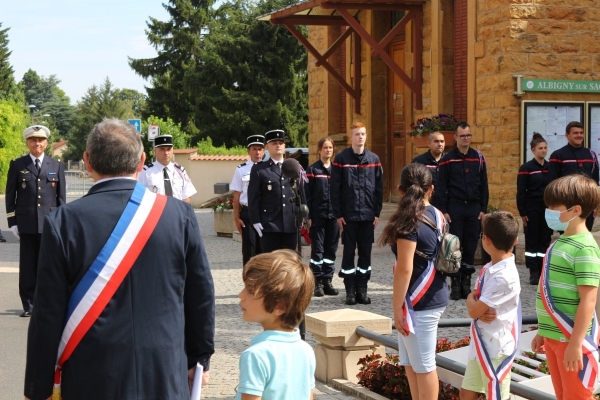 14 juillet 2020 en prsence du maire de Ringsheim