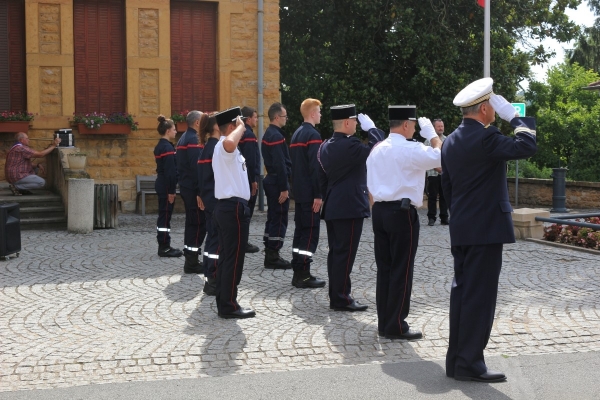 14 juillet 2020 en présence du maire de Ringsheim