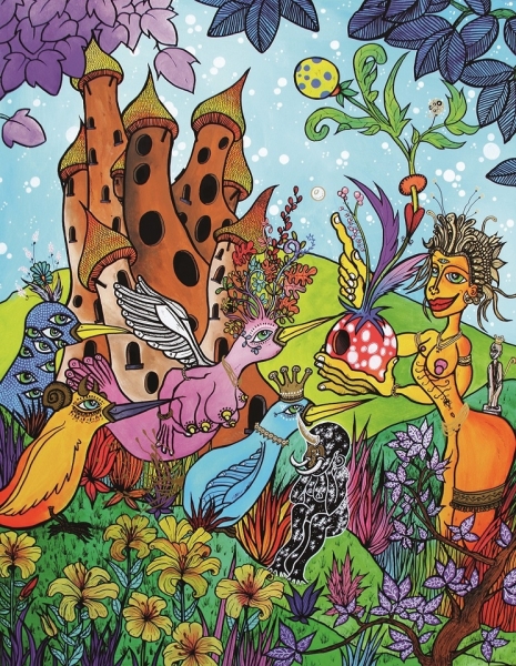 MichaÃ«l Relave : Des-merveilles-a-echanger-116-x-89-cm-Acrylique-sur-toile-et-posca-3640-euros-ok-Copie