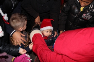 Père Noêl à la Plaine le 5 décembre 2015