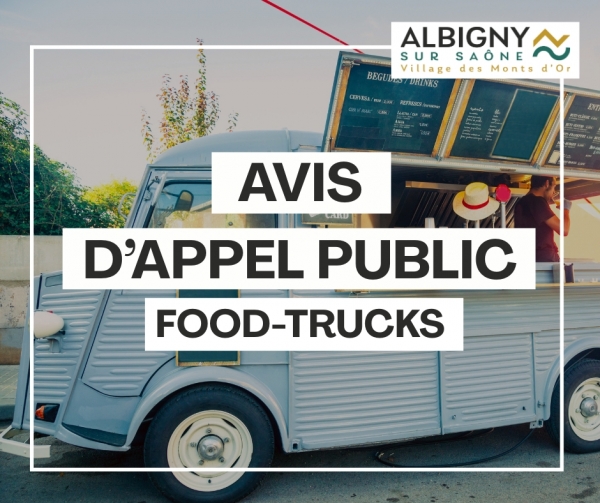 Avis d'appel public à concurrence - Food-Trucks