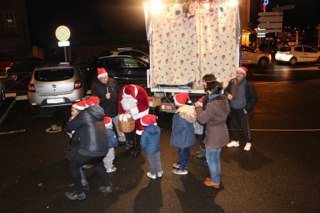Père Noêl à Villevert, 15 décembre 2017