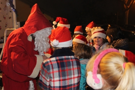 Père Noël le 9 décembre 2016 place de Ringsheim