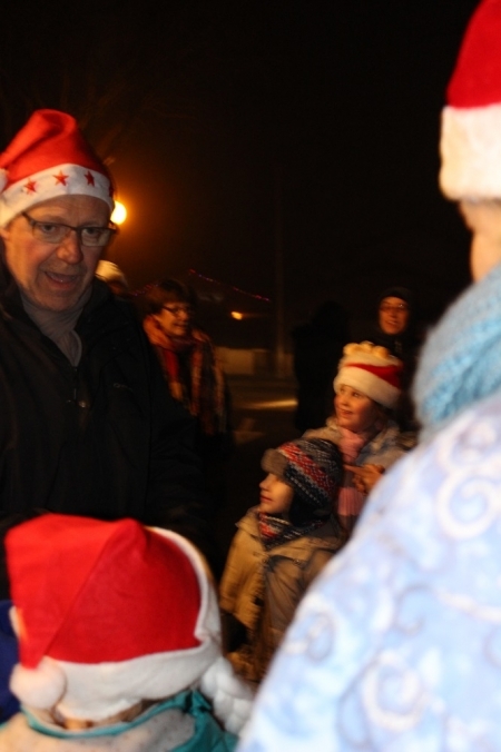 Père Noël le 9 décembre 2016 place de Ringsheim