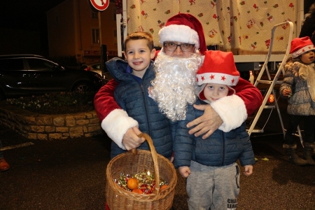 Père Noêl à Villevert, 15 décembre 2017