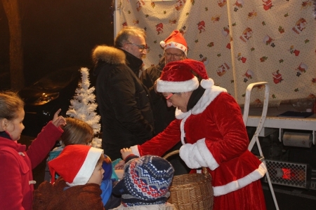 Père Noël le 9 décembre 2016 place de Ringsheim