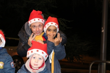 Père Noêl à Villevert, 15 décembre 2017